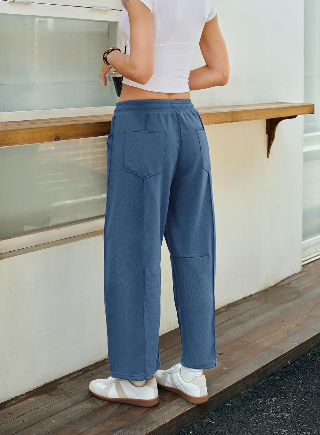 Yanekop Women's Baggy Wide Leg Palazzo Pants - Image 5