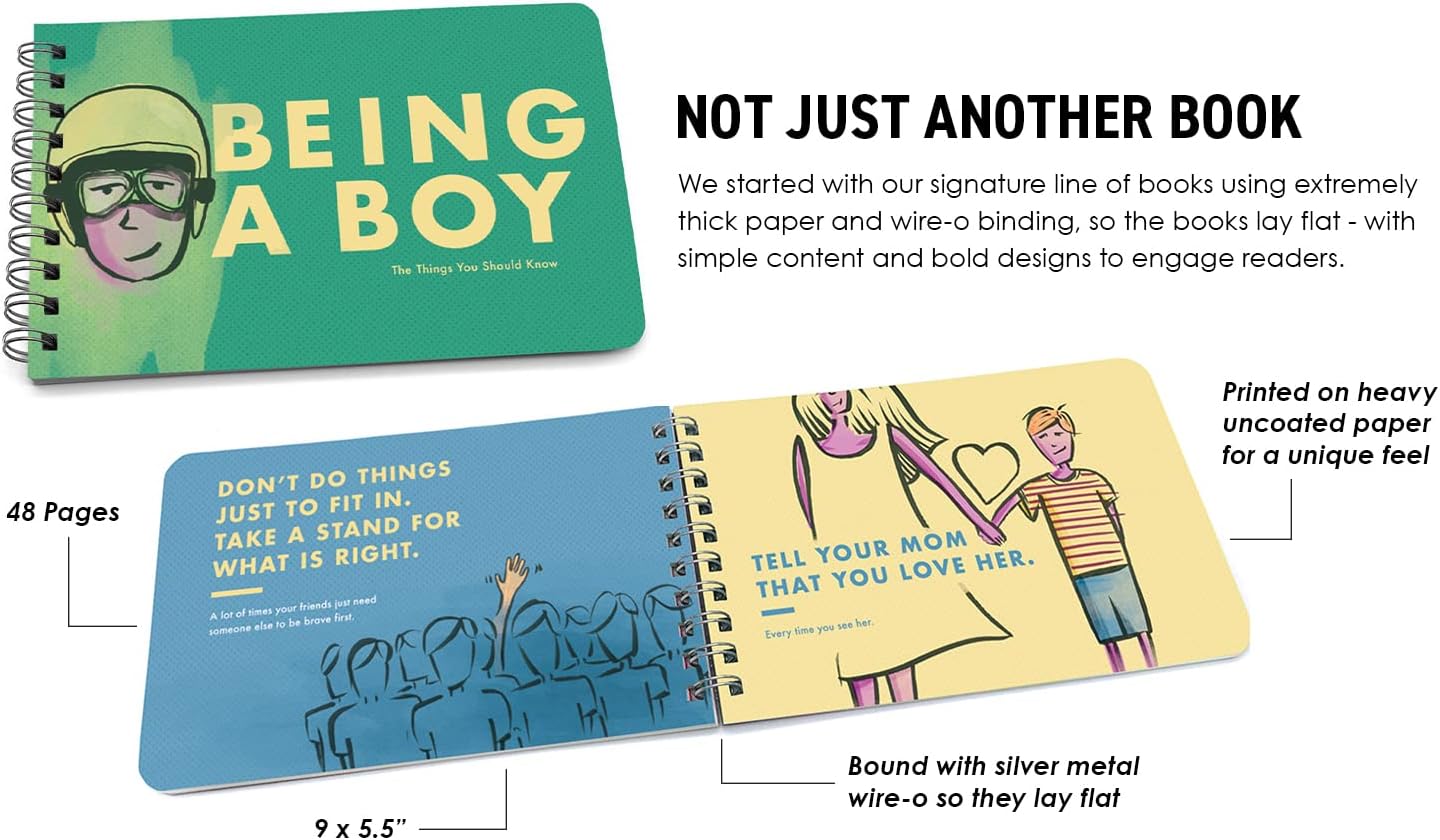Papersalt Being a Boy - Advice and Guidance for Young Boys, Things Parents Would Like Them to Know