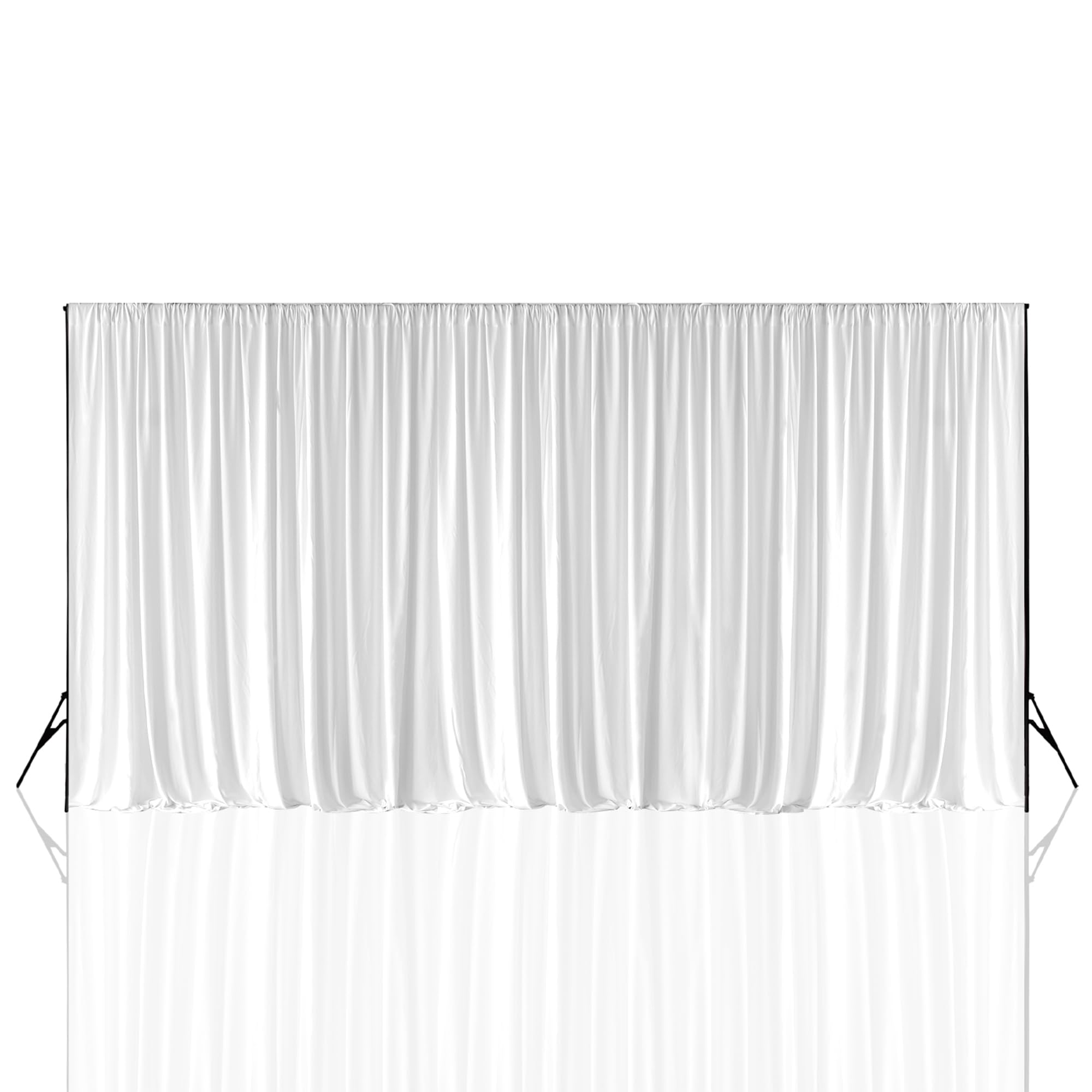 Tissu polyester infroissable extensible blanc pour fond de studio photo - 8