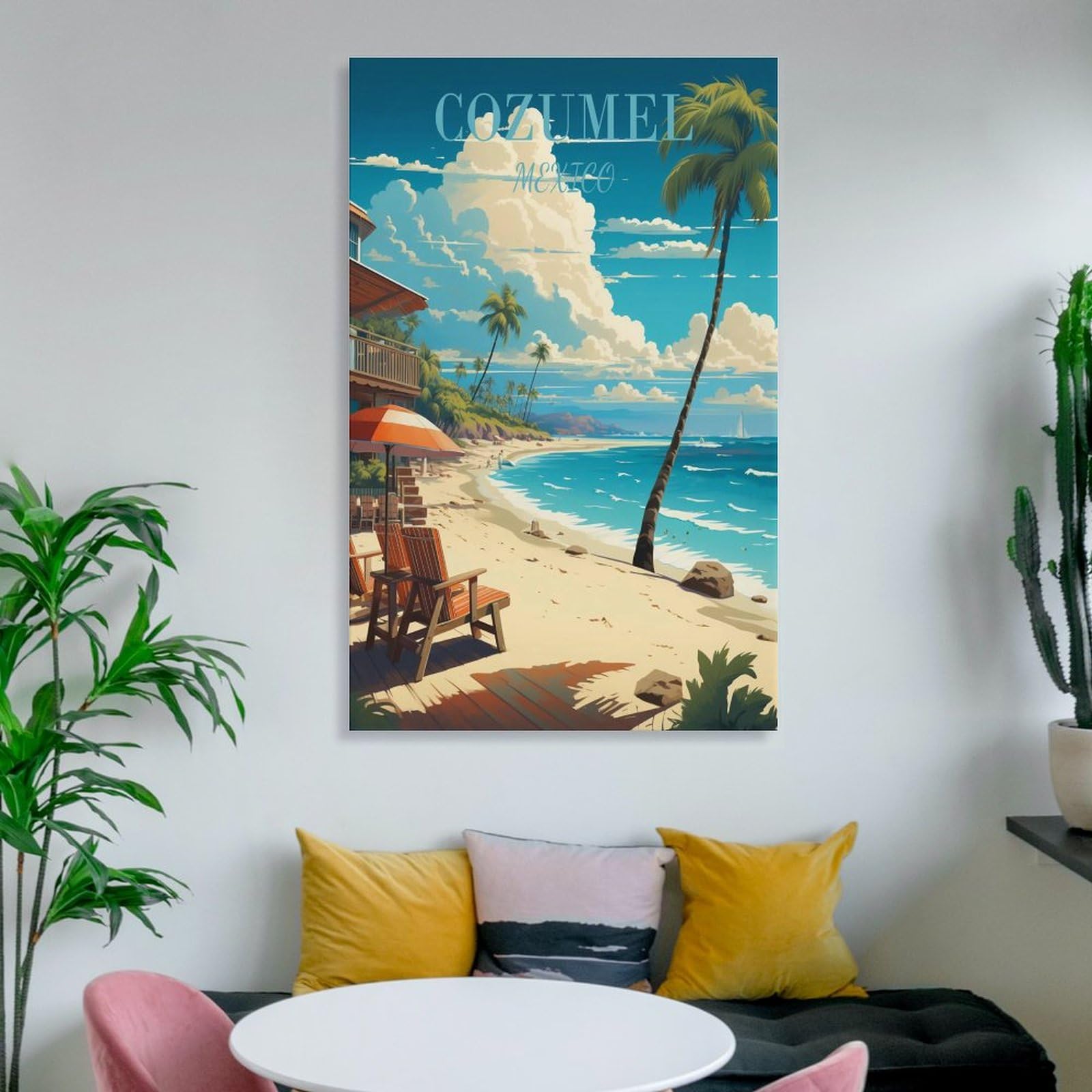 Amazon.com: CXHNOGX Cozumel Mexico Beach Vintage Travel Posters