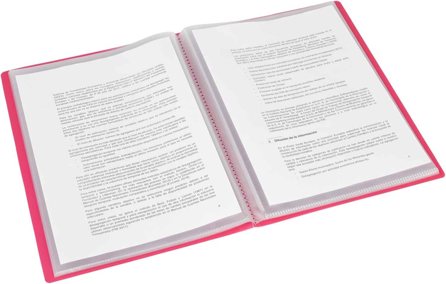 Grafoplas - Folder, Folio Size, PP, Translucent Polyplast, PP Caps 30 Pink