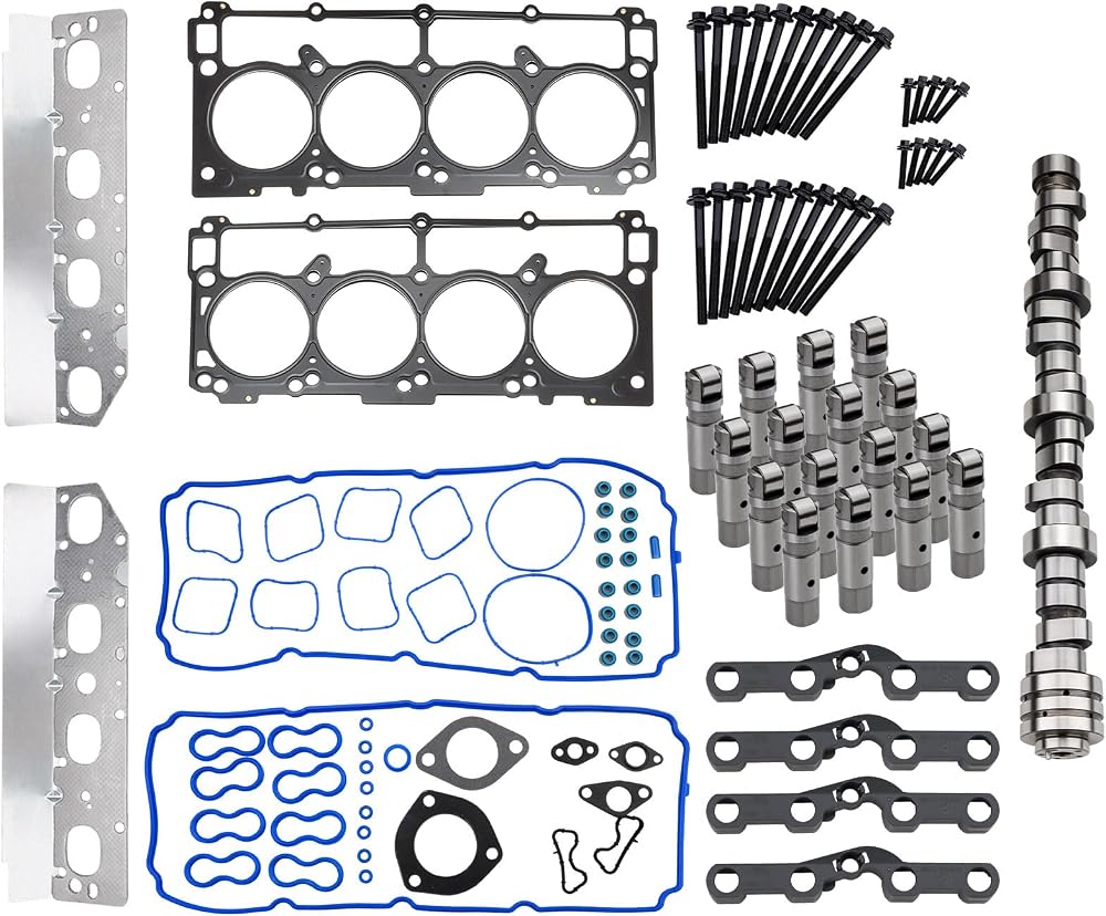 5.7 Hemi Cam MDS 리프터 키트, 헤드 개스킷 볼트 포함, 2009-2019 닷지 램 1500 듀랑고 5.7L V8 교체용 53022263AF 53021726AD — 사진 1