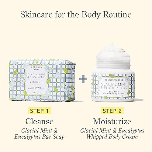 Miniatura 33 de Beekman 1802 Barra de jabón corporal de leche de cabra, puro, sin fragancia, 9 onzas, nutre, hidrata e hidrata - Jabón 100% vegetal con ácido