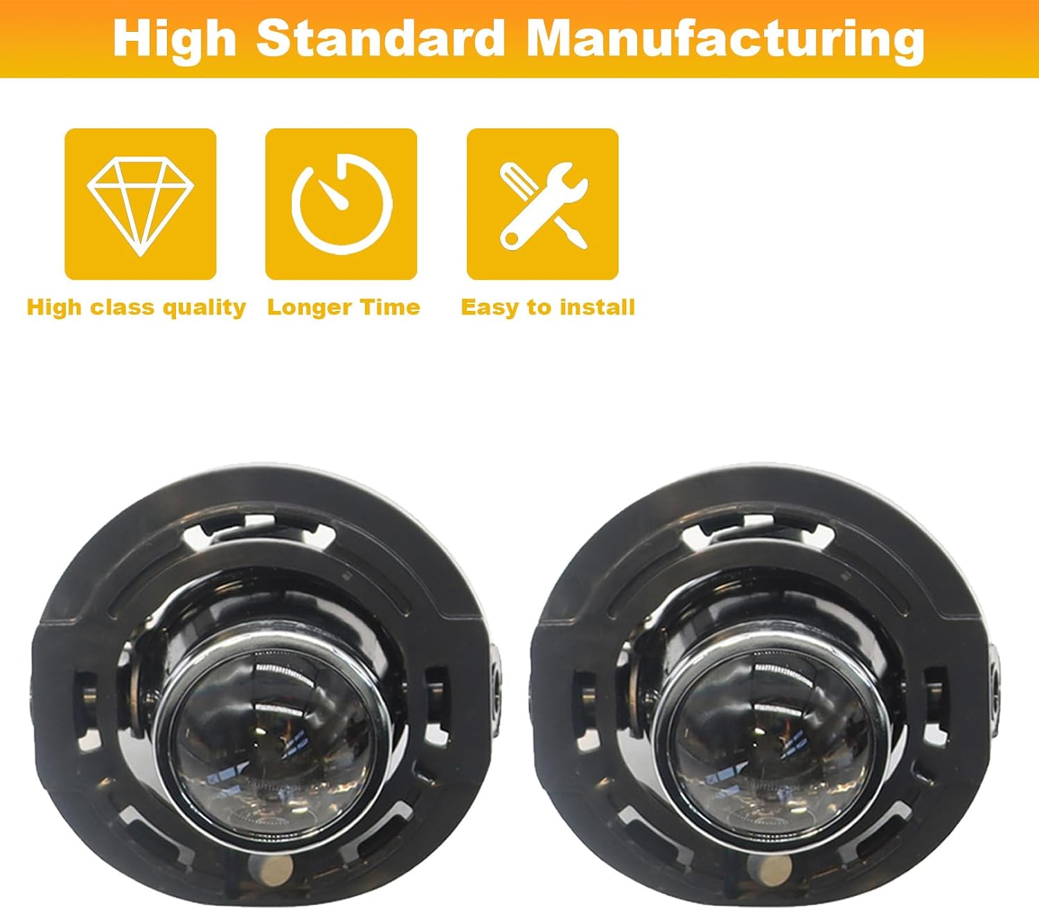 Pair Front Bumper Fog Light Assembly Compatible with Challenger 2015-2020 Fog Lamp w/Wiring+Switch Kit+H11 12V 55W Halogen Bulbs