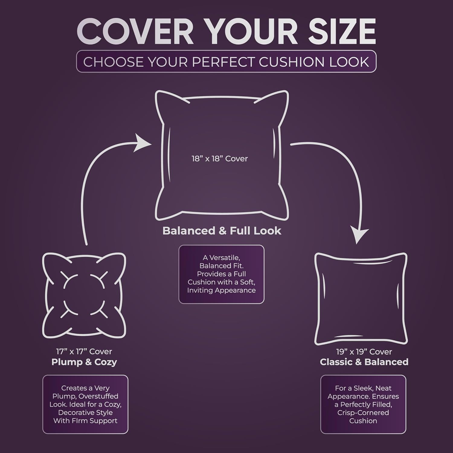 Beddora Throw Pillows (Set of 4, White) 18x18 Pillow Inserts Down Alternative, Throw Pillows for Couch, Bed or Sofa- Fluffy Decorative Stuffer Pillow for Indoors & Outdoors