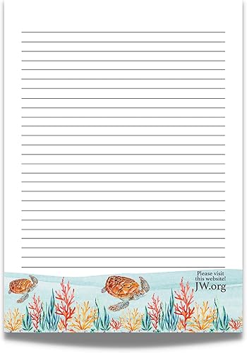 Miniatura 9 de Bloc de escritura de cartas A4 de JW, papel de papelería estacionaria forrado, hojas de escritura, bloc de notas de regalo (flores púrpuras) Púrpura