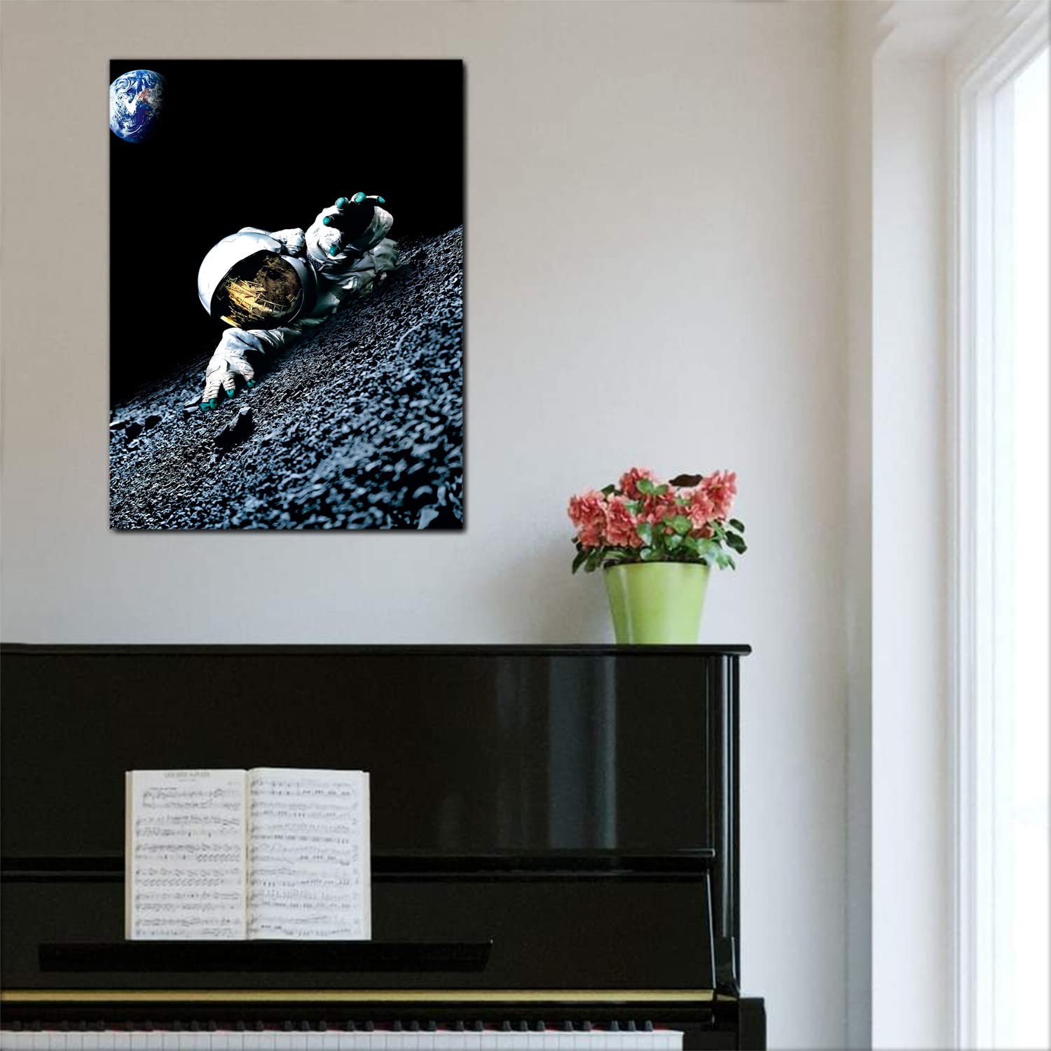 Xtreme Skins Designs Print Wooden Framed Canvas Wall Art Decoration Poster (14x22 Inch) - Apollo 18