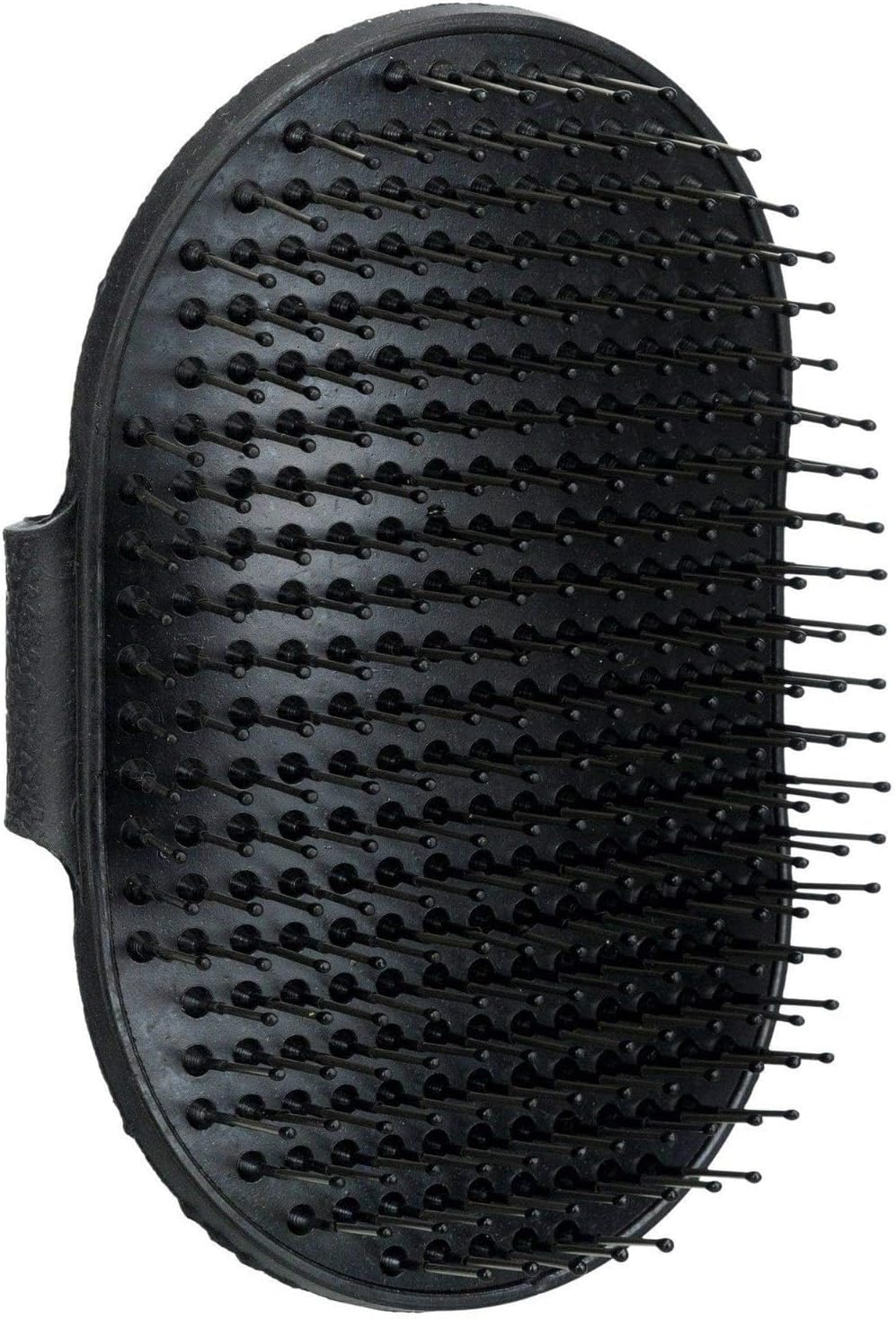 Care brush with hand-loop, 8 × 13 cm, BLACK