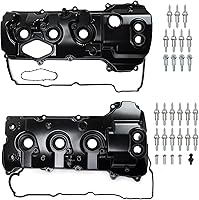 QBselecar Aluminum Engine Valve Cover Kit for Ford F-150 2013-2016, Expedition 2015-2017, Transit 2015-2022, Lincoln Navigator 2015-2017 - Replaces BL3Z-6582-H DL3Z-6582-C