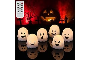 DRomance Ghost Flickering Flameless Candles: An Ethereal Luminance for Your Halloween Décor