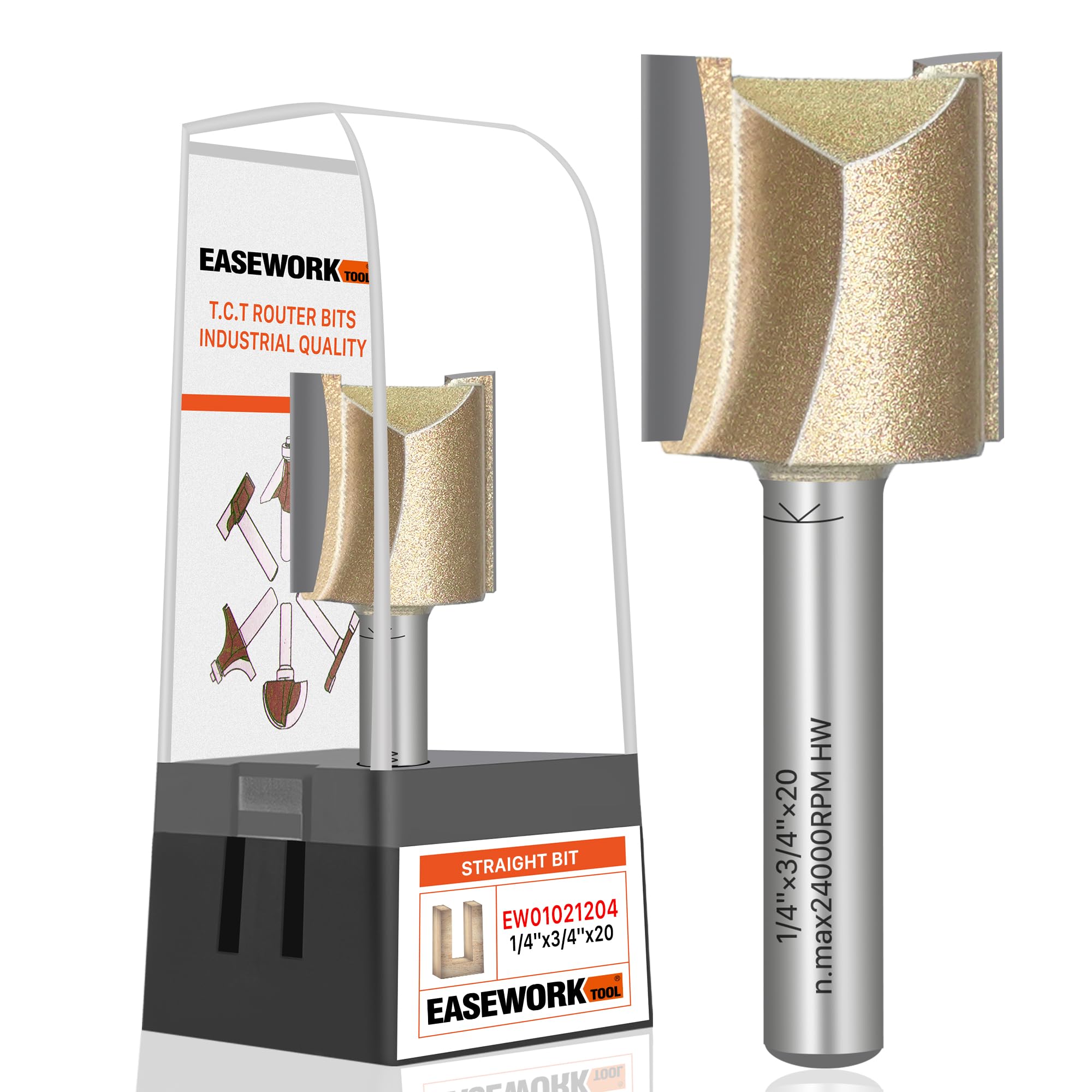 EASEWORK Router Bit - 3/4" Straight Cut -1