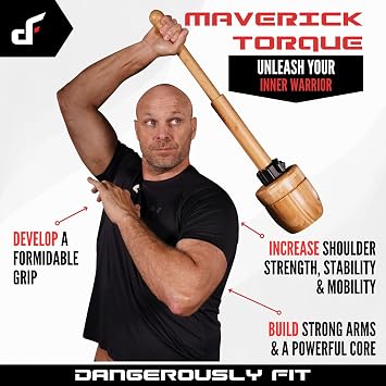 Adjustable Indian Club - Weight Loaded Bamboo Clubs - Steel Club Training Exercise Equipment For Full Body Workout, Core Trainer & Grip Strength, Home & Gym Fitness