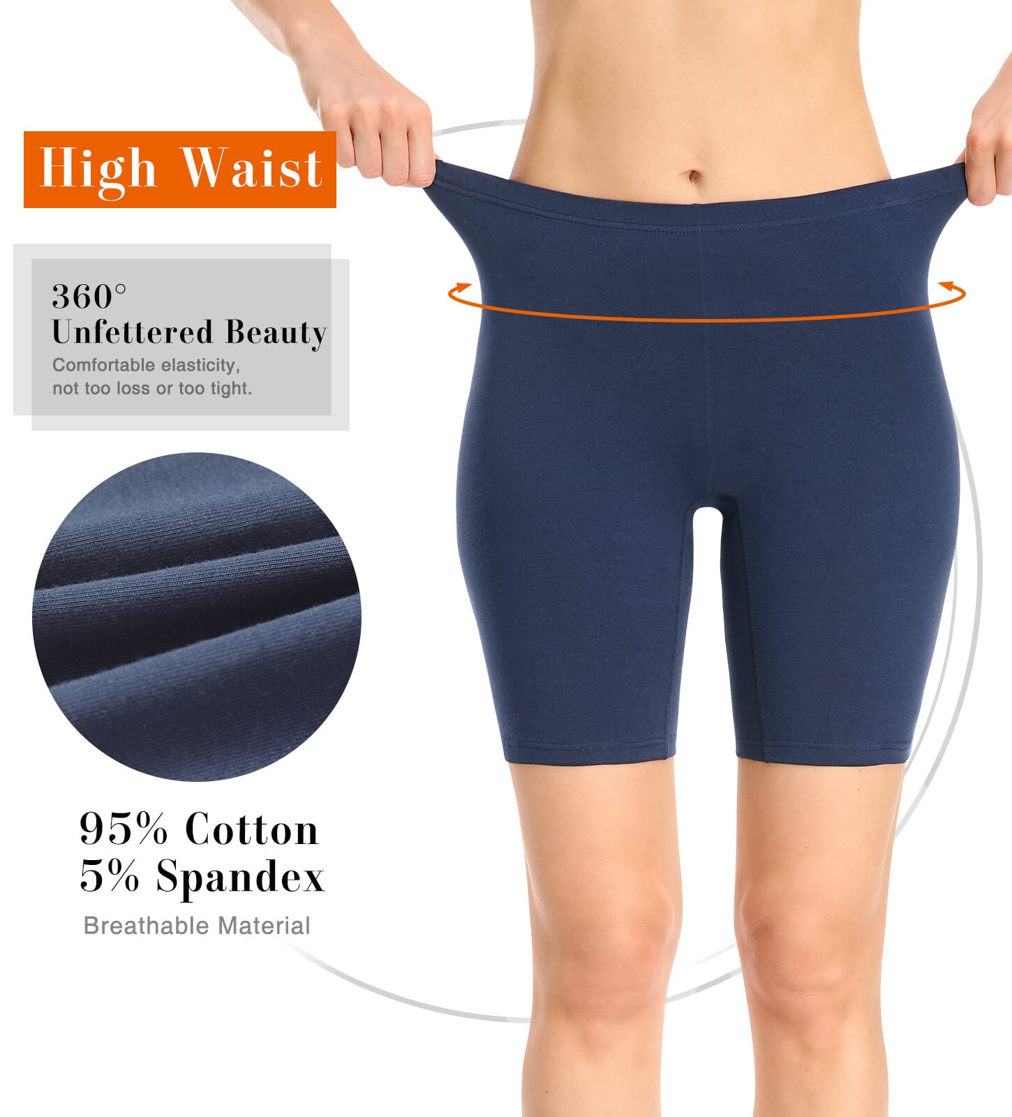 Wealurre Anti Chafing Shorts Women Cycling Shorts Chub Rub Shorts Ladies Long Briefs Underwear Cotton Boy Short Boxers for Under Dresses