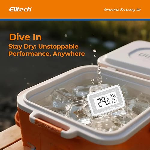 Miniatura 7 de Elitech Termómetro de nevera Digital Freeze Refrigerador Termómetro Impermeable Pantalla LCD Grande MaxMin Record Function TM-2T