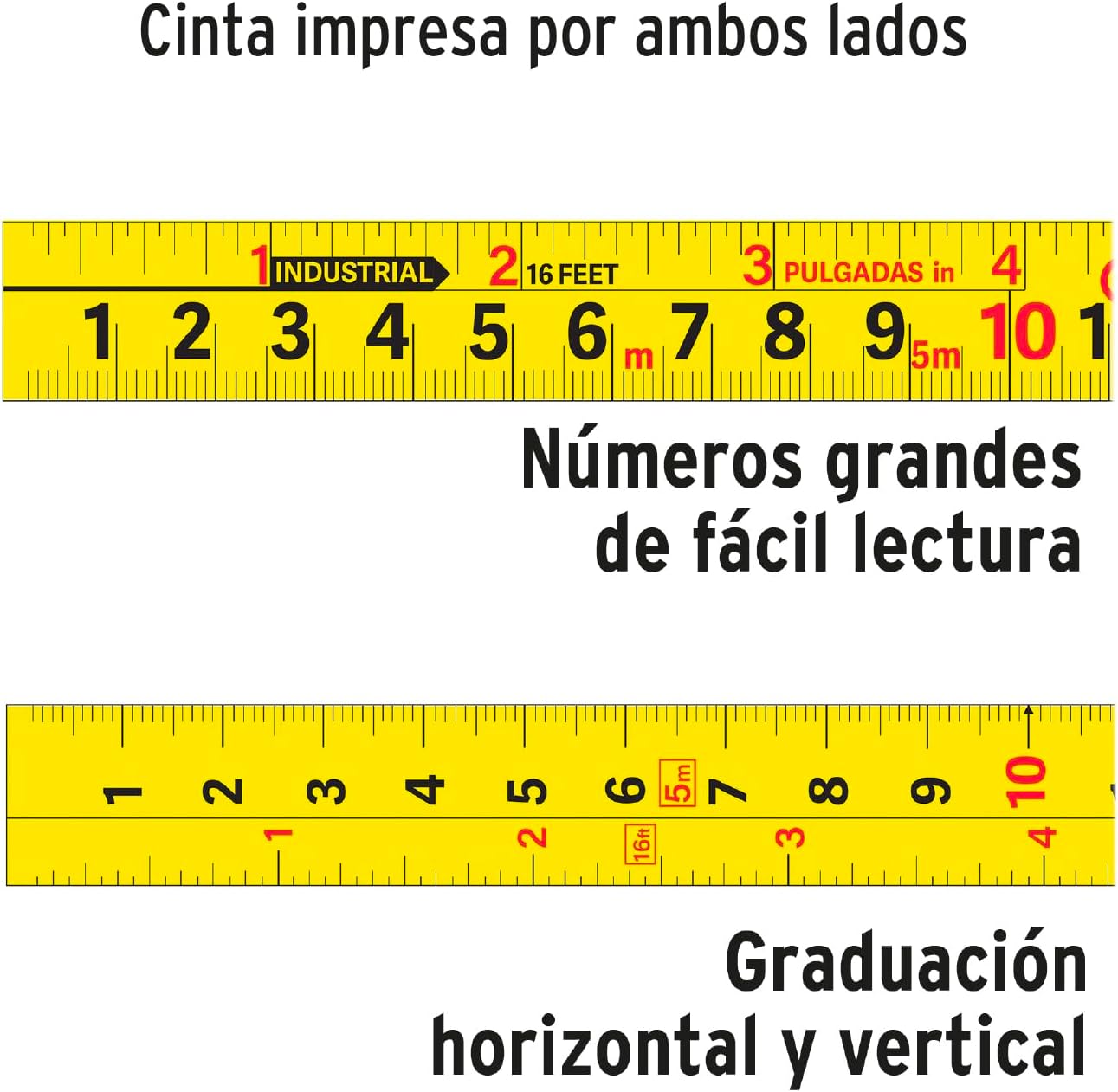Flexómetro Auto Lock, 3 m, 16 mm tape