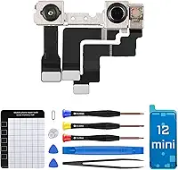 Mini câmera frontal para iPhone 12 com kit de ferramentas de reparo completo