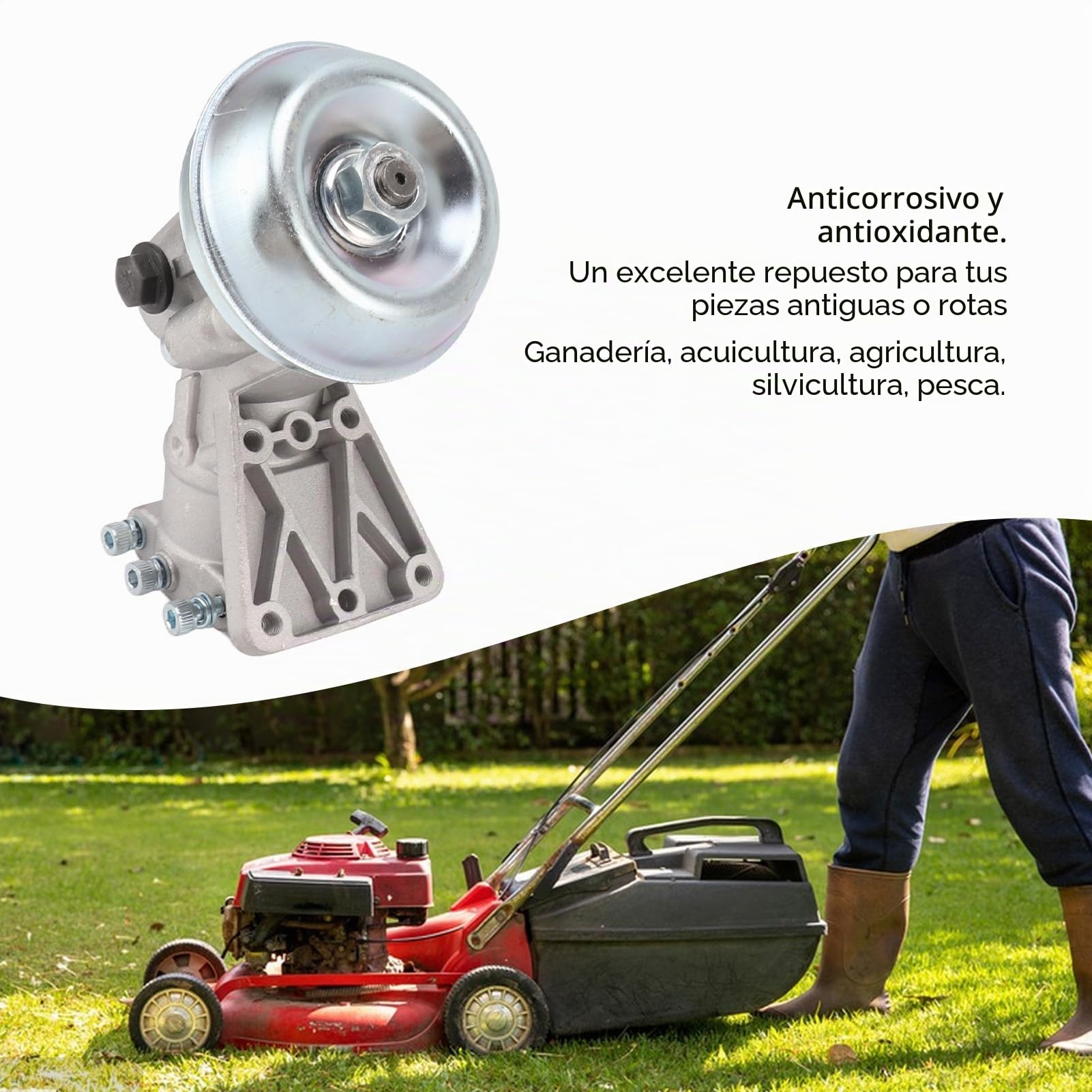 Zerodis Cabezal de Engranaje para Cortadora Recortadora Oleo Mac EM753, Amplia Compatibilidad, Resistente Al óxido, Mano de Obra Superior, Pieza de Repuesto Ideal, Ampliamente Utilizada
