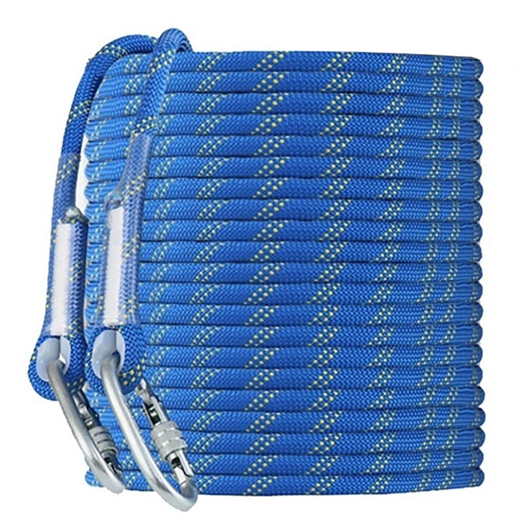 Cables de embarcación, Cabo Amarre Doble Trenzado Nylon Poliéster Azul 12mm 10-100m(50m)