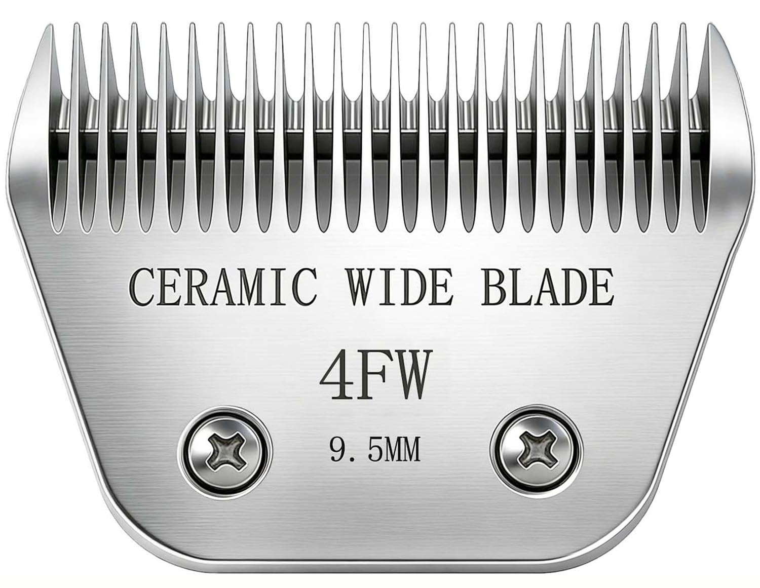 Loarysk Precision Ceramic Wide Blades for Dog Grooming,Compatible with Andis,Oster A5,Wahl km10 Clippers-Dog and Cat Grooming Replacement Blade (4FW(9.5MM))