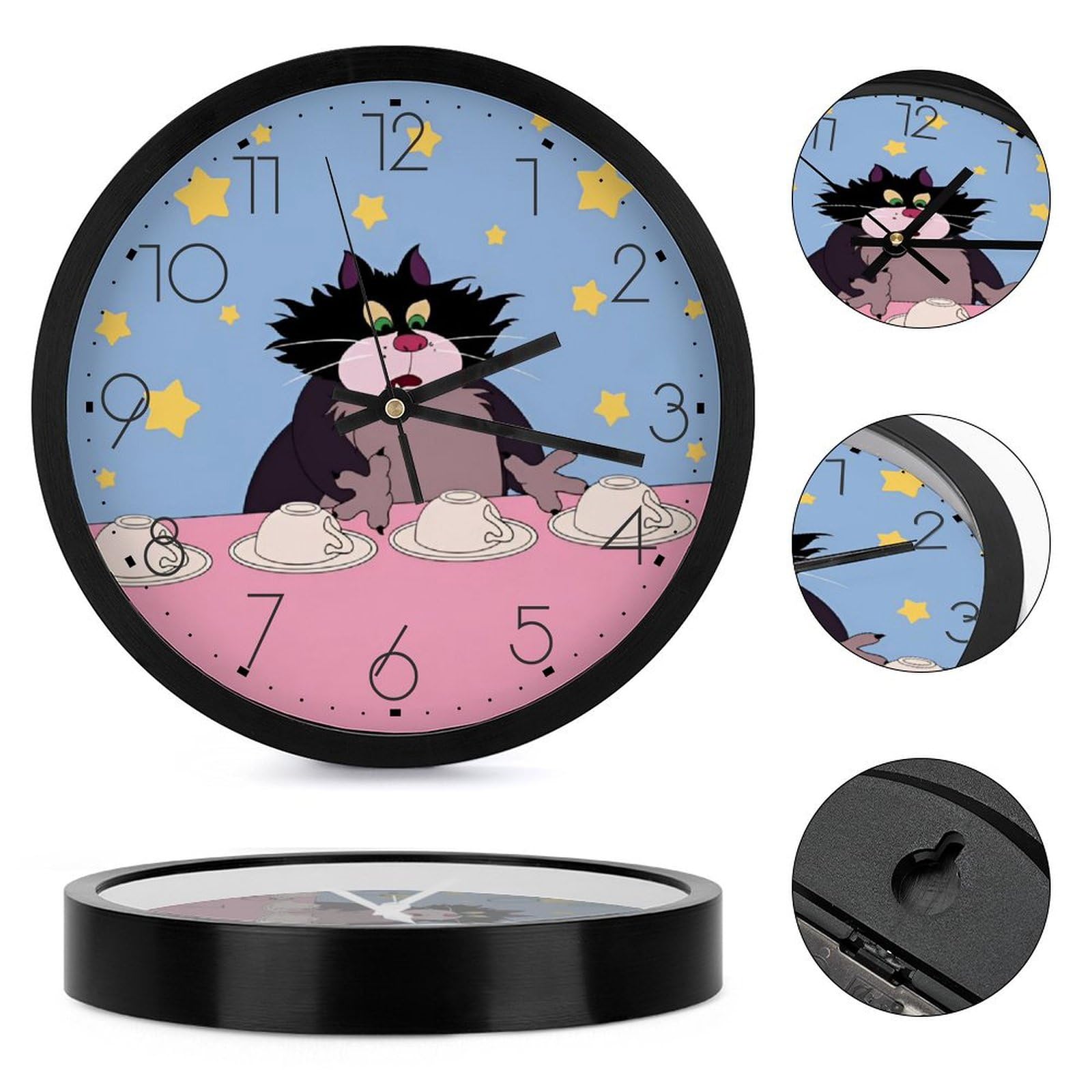 未使用新品　 シンデレラ　ルシファー　掛け時計 Amazon.co.jp: シンデレラ ルシファー 静音 時計 壁掛け時計 掛け時計