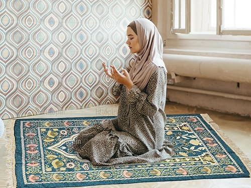 Miniatura 2 de Tapete de oración, tapete de oración islámica, alfombra de oración islámica, alfombra de oración musulmana, con elegantes bolsas de diseño, alfombra