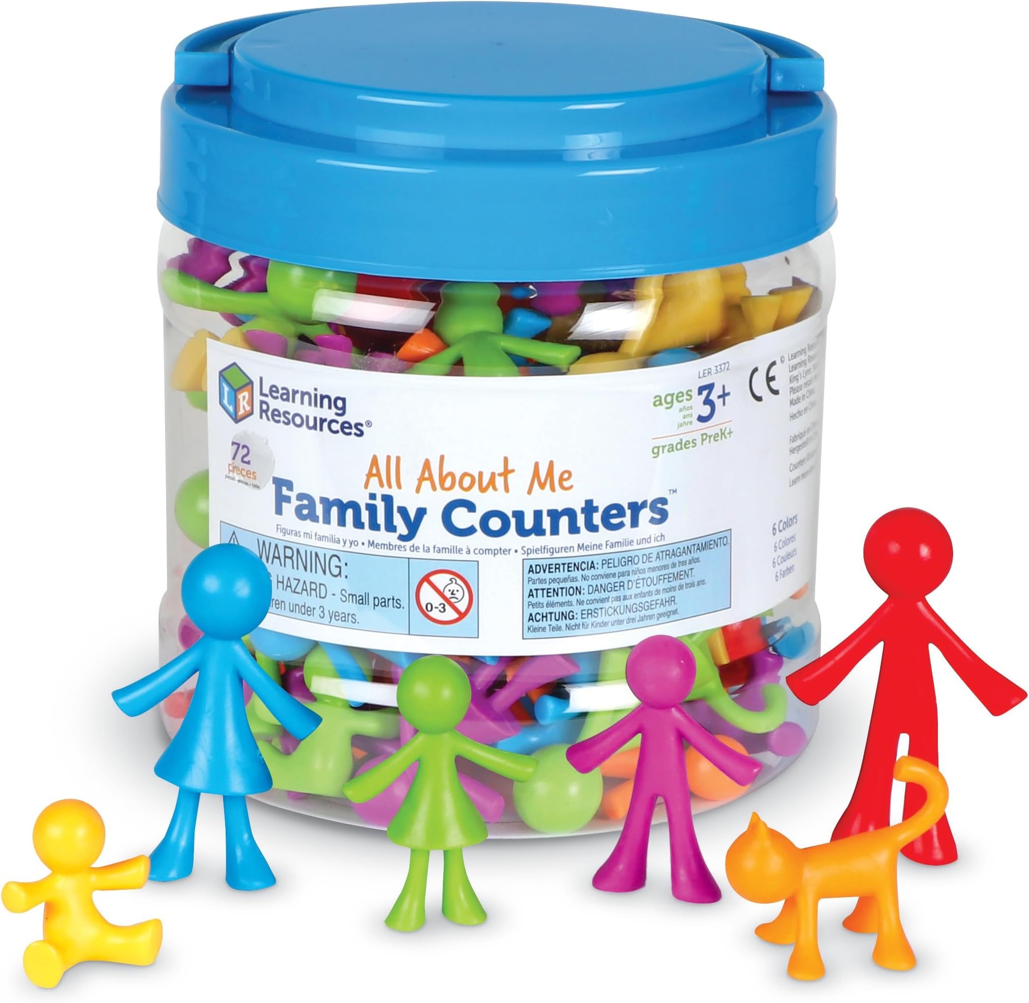 Learning Resources All About Me Family Counters, Ages 3+, Maths Sorting Toy, Colour Recognition, Counting Skills, Gifts for Kids