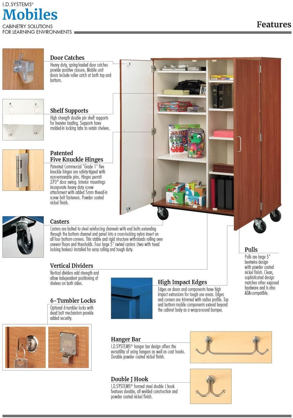 Maykoosh Mobile Demonstration Station with Sink & Pump - 36" x 48" - 2 Door Storage