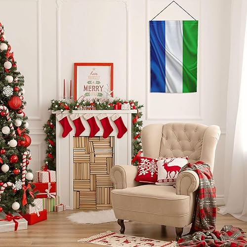 Miniatura 7 de Garden Flag Flag of Sierra Leone 12x18 Double Sided Home Outdoor Yard Décor