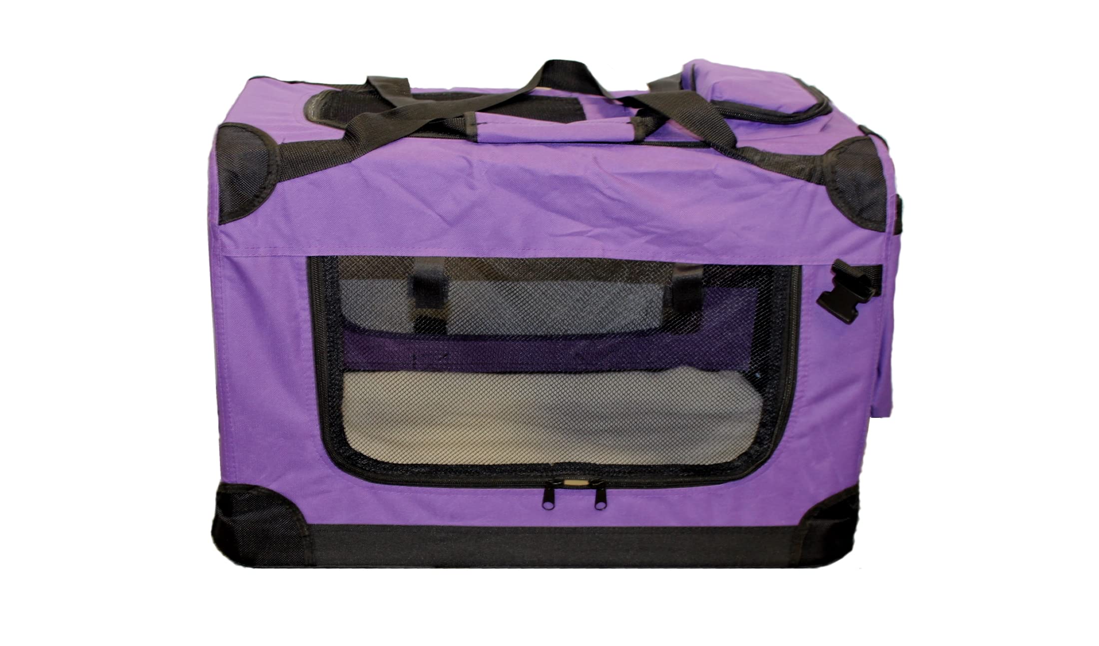walexo Faltbare Hundebox Hundetransportbox Katzentransportbox Katzenbox (LILA, L)