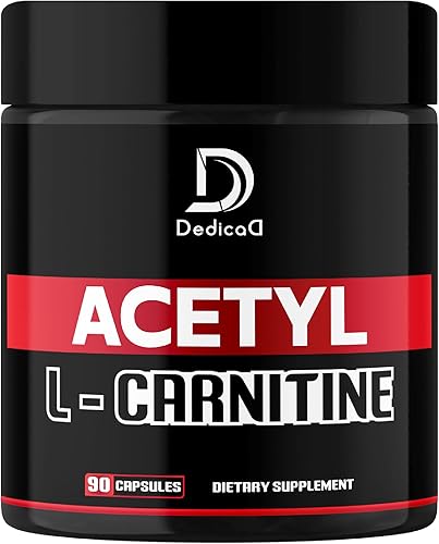Suplemento de acetil L-carnitina de 500 mg por cápsulas, salud cerebral, estado de ánimo positivo, producción de energía y apoyo para la salud