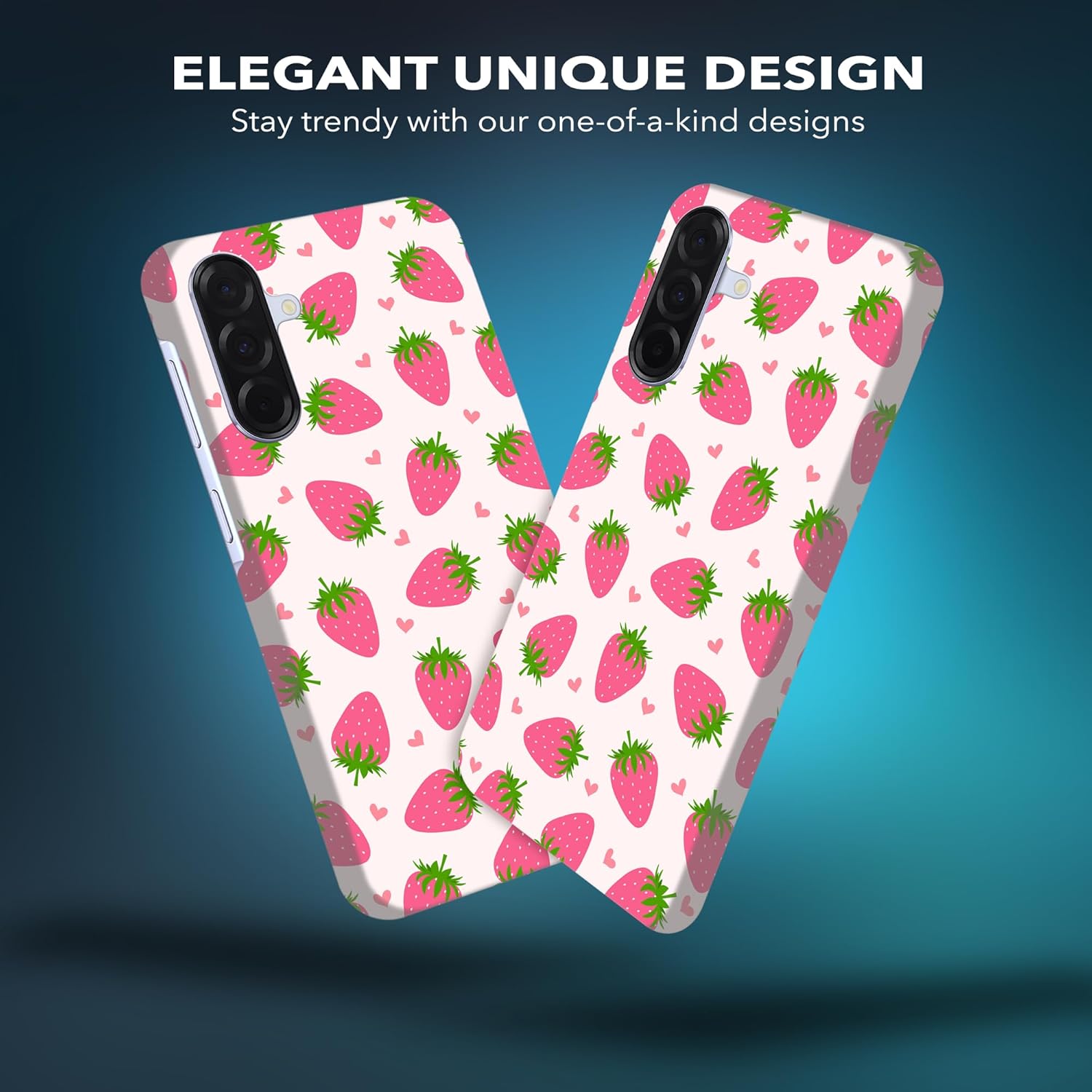 for Samsung Galaxy A36 5G, Samsung A36 Case with Stylish Strawberry Pink Pattern Design Printed Cute, Sleek Durable Hardshell Protective Designer Phone Case/Cover for Samsung A36 - Image 4