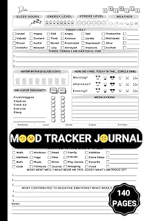 Mood Tracker Journal: Daily Dairy Mental Health, Anxiety, Borderline Personality, and Depression & Self-Care Notebook with Prompts for ,Women, Teens and Adults
