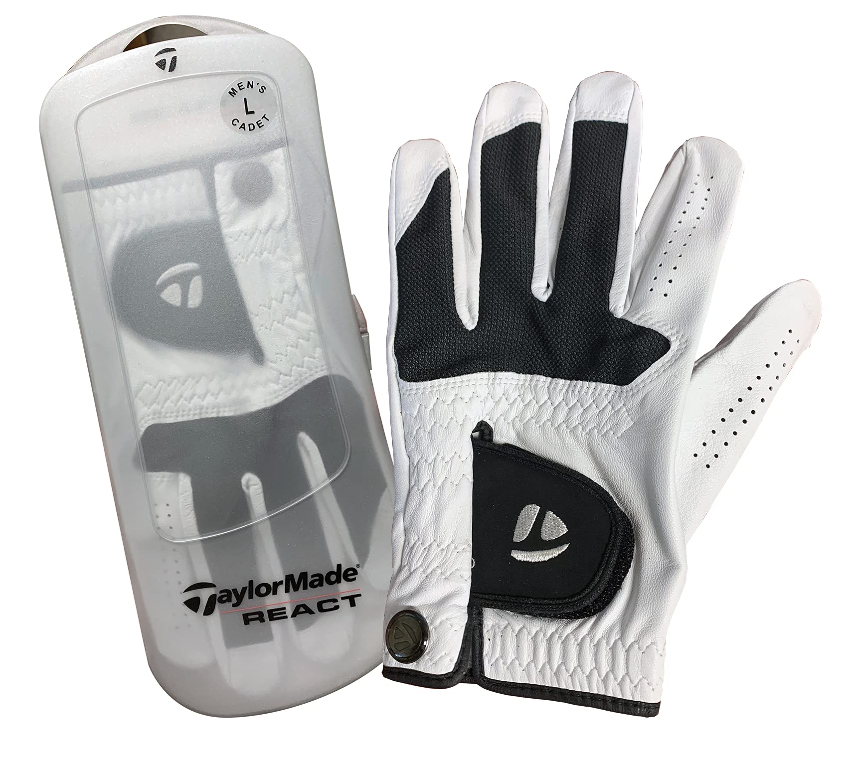 Taylormade Men's Cadet Large React Glove, 2 Pack