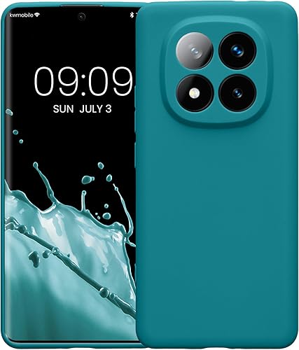 Vista 412 de kwmobile Funda compatible con Xiaomi Redmi Note 11 / Note 11S - Funda protectora de silicona TPU suave y delgada - Azul Báltico Azul (Baltic Blue)