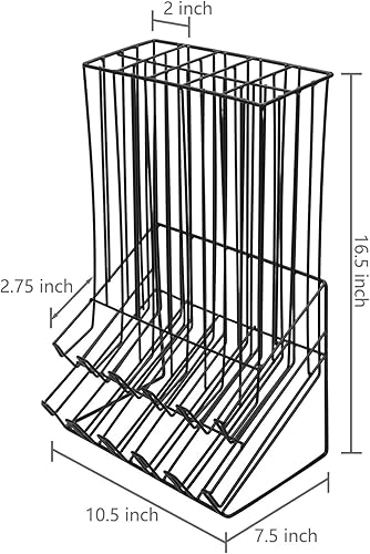 Miniatura 2 de MyGift Soporte para pelotas de golf de capacidad para 90  Dispensador de estante de exhibición miniatura de metal negro para pelotas de golf