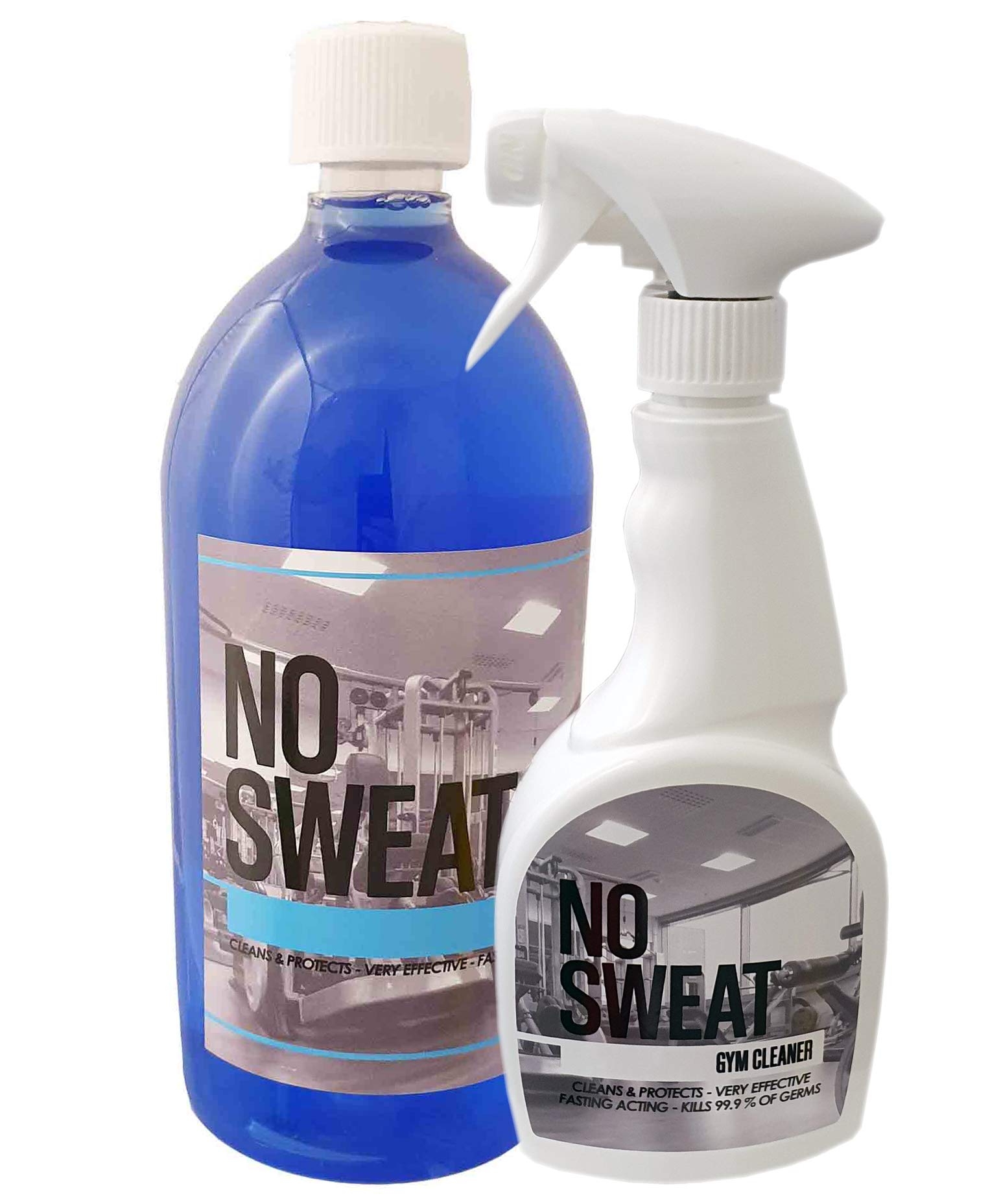 NO SWEAT Gym Equipment Cleaner Sweat Remover (Alpine with Spray Bottle)