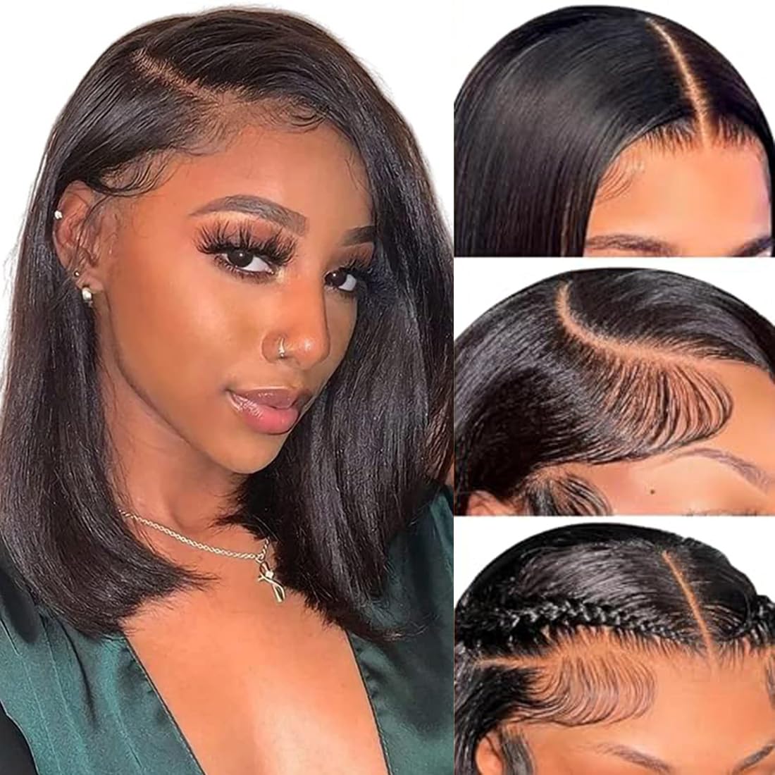 Amazon.com : Holiden 200% Density 14 Inch Short Bob Wig  display picture 3