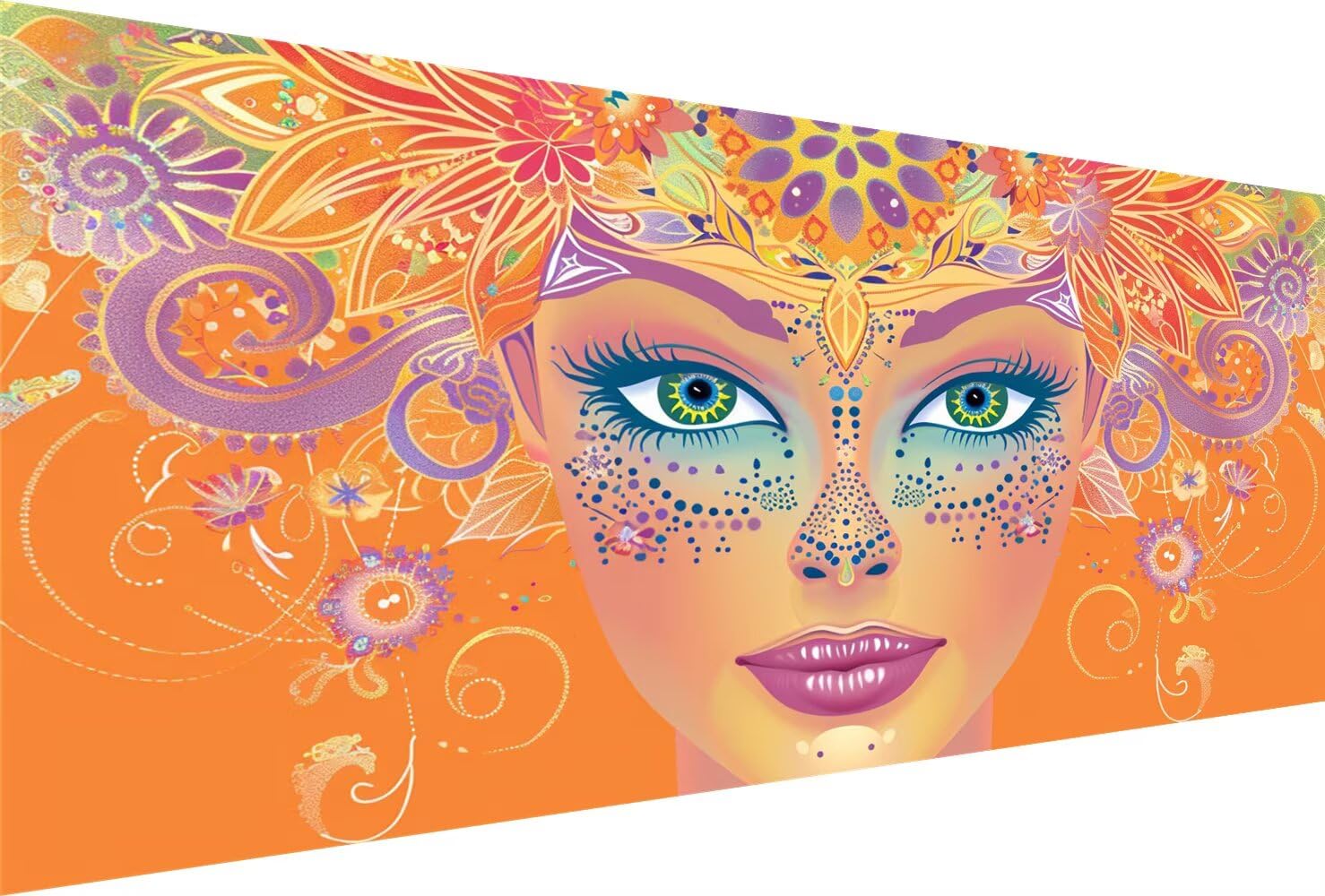 Diamond Painting Karikatur Diamond Painting Erwachsene Frau Bastelset Kinder ab 6 Jahre Mosaikherstellung Kreatives Geschenke für Mädchen Anfänger,Diamant Strass Arts Craft Zimmer Deko 70x140cm Y5-877