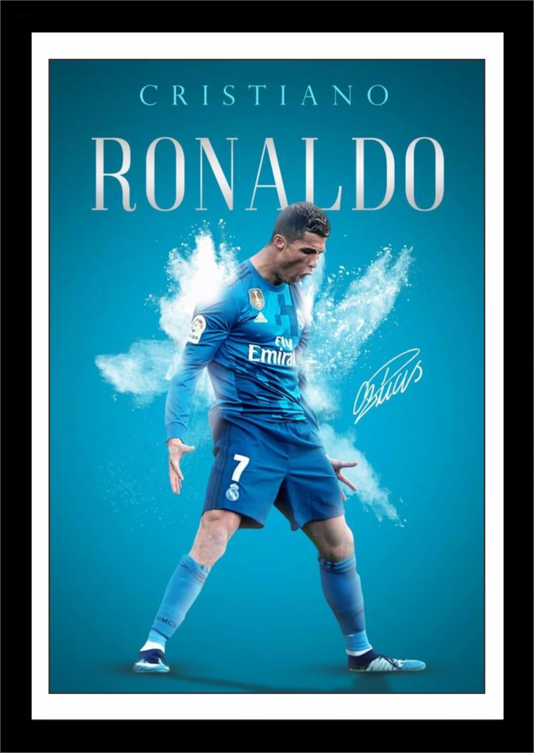 LOBBY ART Motivational Quotes Photo Frame | Inspirational Wall Art for Home & Office Decor | Positive Thinking Quote Poster | Framed Wall Hanging Gift for Men & Women (Cristiano Ronaldo 2)-image-29