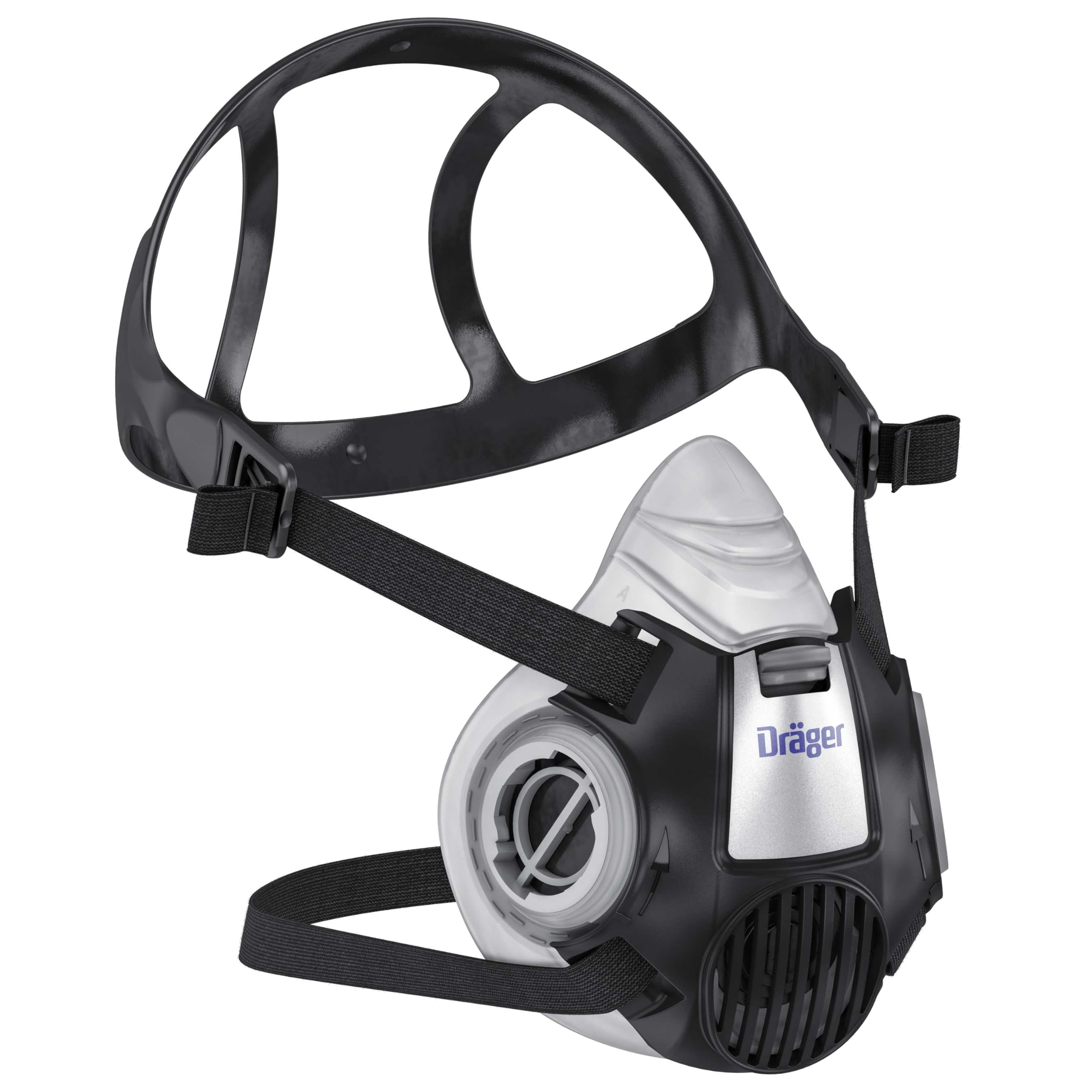 Dräger Black X-Plore 3300 Half Mask Respirator (No Filter) | Reusable Dust Mask | Size M