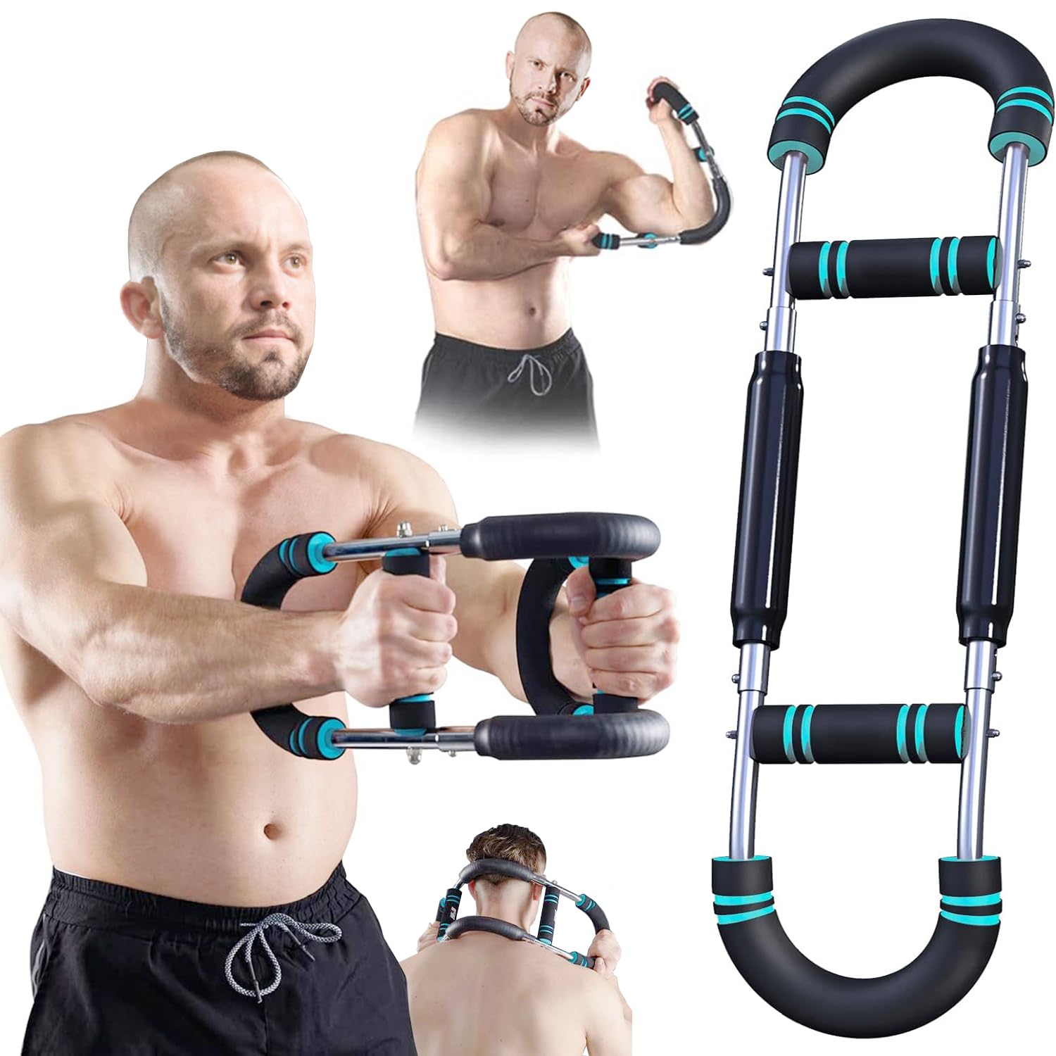 Twister Arm Exerciser, Adjustable Chest Expander, Biceps, Triceps, Forearm, Inner Thighs & Shoulder Muscle Fitness Equipment, Upper Body Strength Training Machine