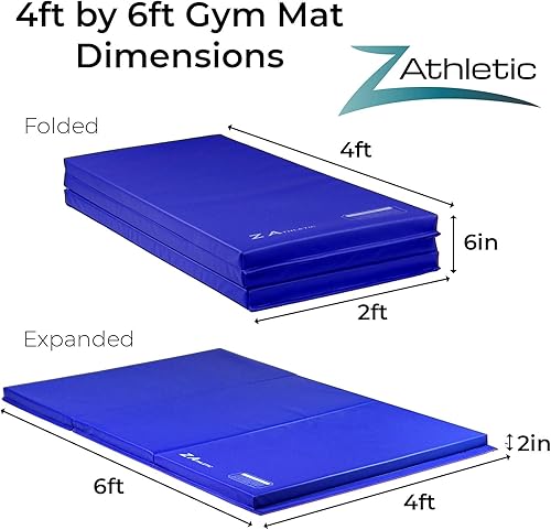 Miniatura 3 de Z Athletic Folding Mat for Gymnastics and Tumbling,