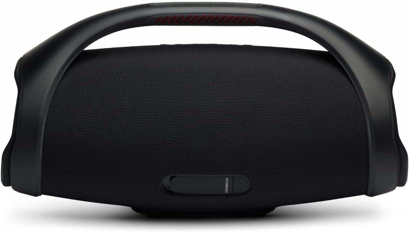 jbl boombox 2 waterproof portable bluetooth speaker bundle with gsport carbon fiber case and accessory pouch black