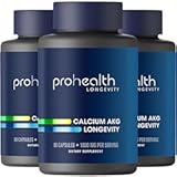 Ca AKG Supplement (Alpha Ketoglutarate) (1,000 mg per 2 Capsule Serving, 60 Capsules). Supports Cellular Energy, Metabolic Function and Healthy Aging Processes (3 Pack)