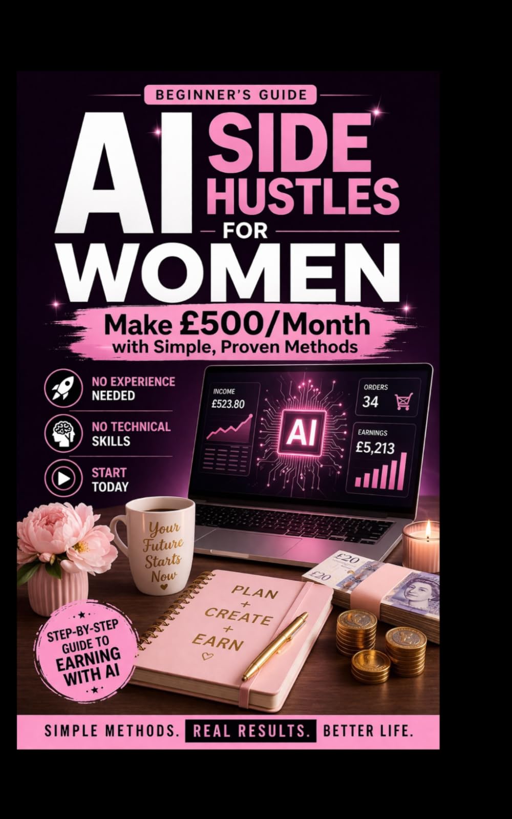 Ai Side Hustle For Women: An Easy Beginners Guide (AI Income Blueprint)