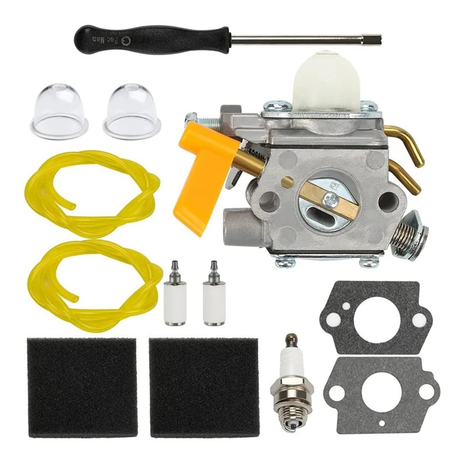 Convient for débroussailleuse Ryobi Homelite 25cc et 30cc, carburateur C1U-H60 avec kit de mise au point et filtre à air
