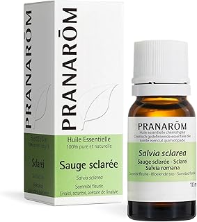 Pranarôm Sauge Sclarée Huile Essentielle Salvia sclarea Sommité fleurie 10 ml