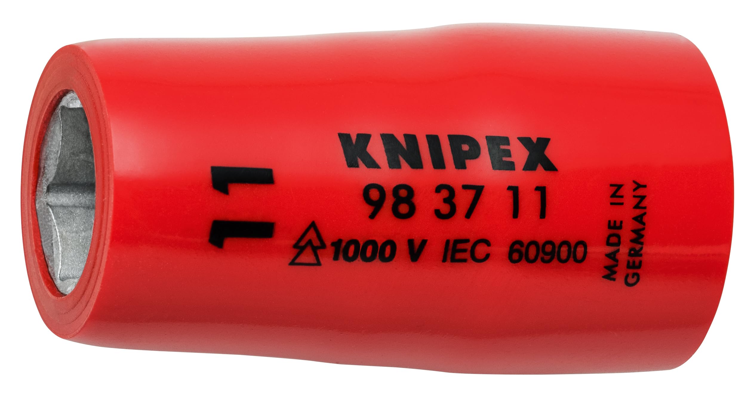 Llave de vaso de 11 mm Knipex 98 37 11 con aislamiento premium de 1000 Voltios