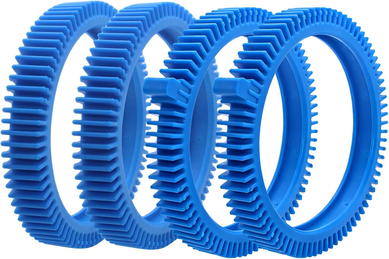 Pool Cleaner Tire Combo Kit for Hayward Pool Vacuums fit for Poolvergnuegen with Super Hump Front 896584000-143 and Rear Tires 896584000-082 Robot Vacuums(2pcs front tires + 2pcs back tires)