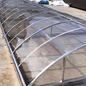 Polycarbonate Roofing Sheet Polycarbonate Sheets Clear Acrylic Plastic Sheet,Replacement Roofing Sheets,Waterproof Insulation Greenhouse Roofing Cladding Panels Canopy Outdoor Awning Shelter,Easy to